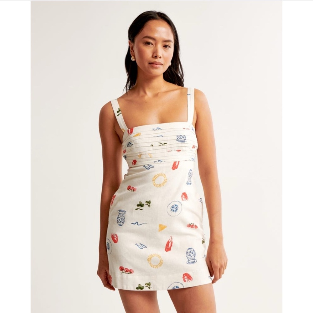 Abercrombie & Fitch Emerson Linen Skort Dress
